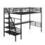 Structure de lit mezzanine avec bureau, aucun sommier nécessaire