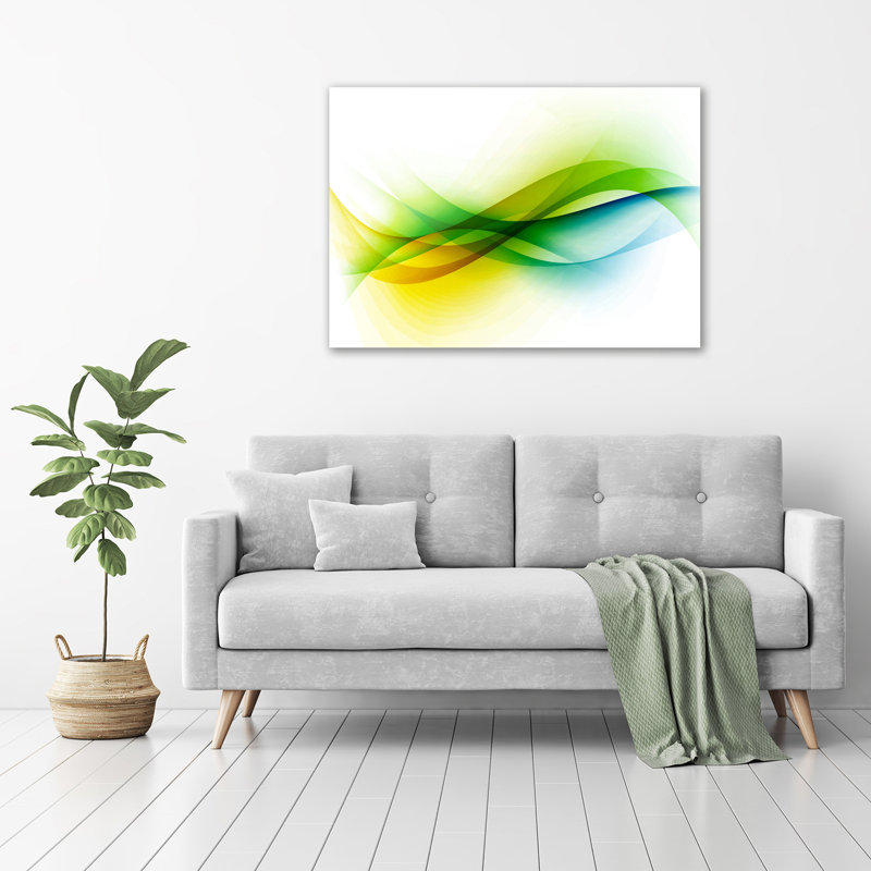 Waves Abstraction - Wrapped Canvas Print