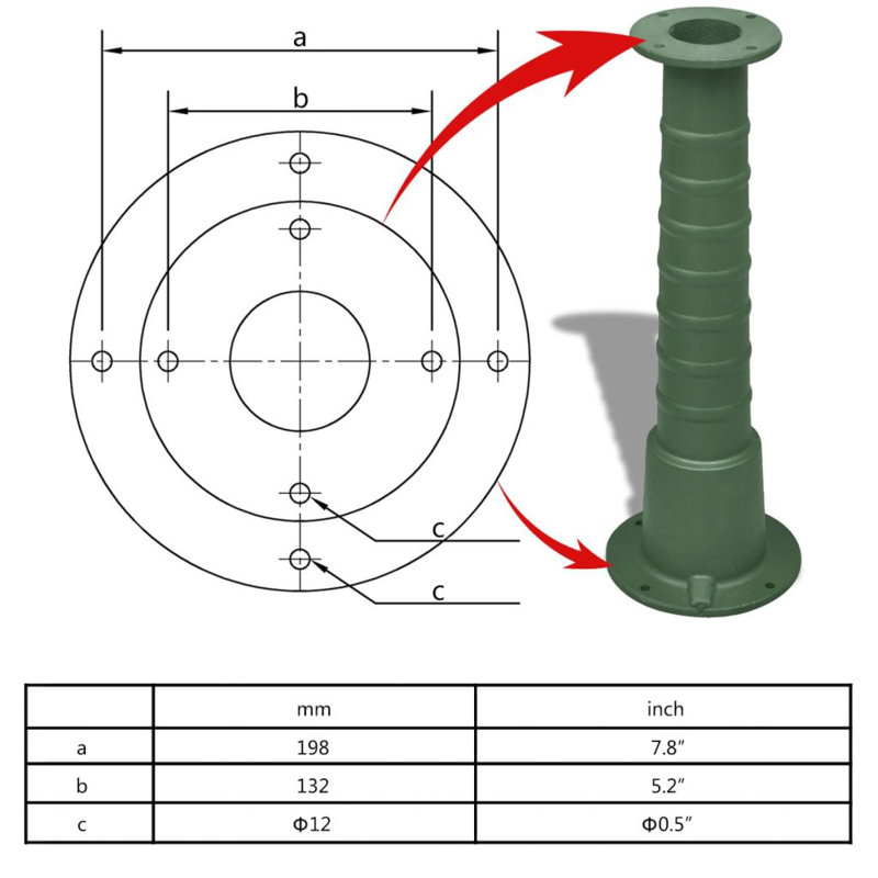 Outdoor Metal Column Fountain