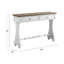 Console au fini blanc antique