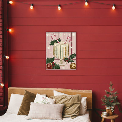 Giclée pastel de Noël pastel encadrée, design par Franklyn Gregory