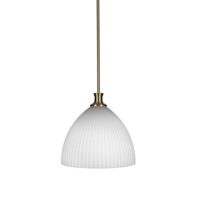 Chestle Stem Hung Pendant Shown With 14" Opal Frosted Glass