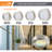 7 in. Round Color Selectable Integrated LED Flush Mount Downlight-70783532