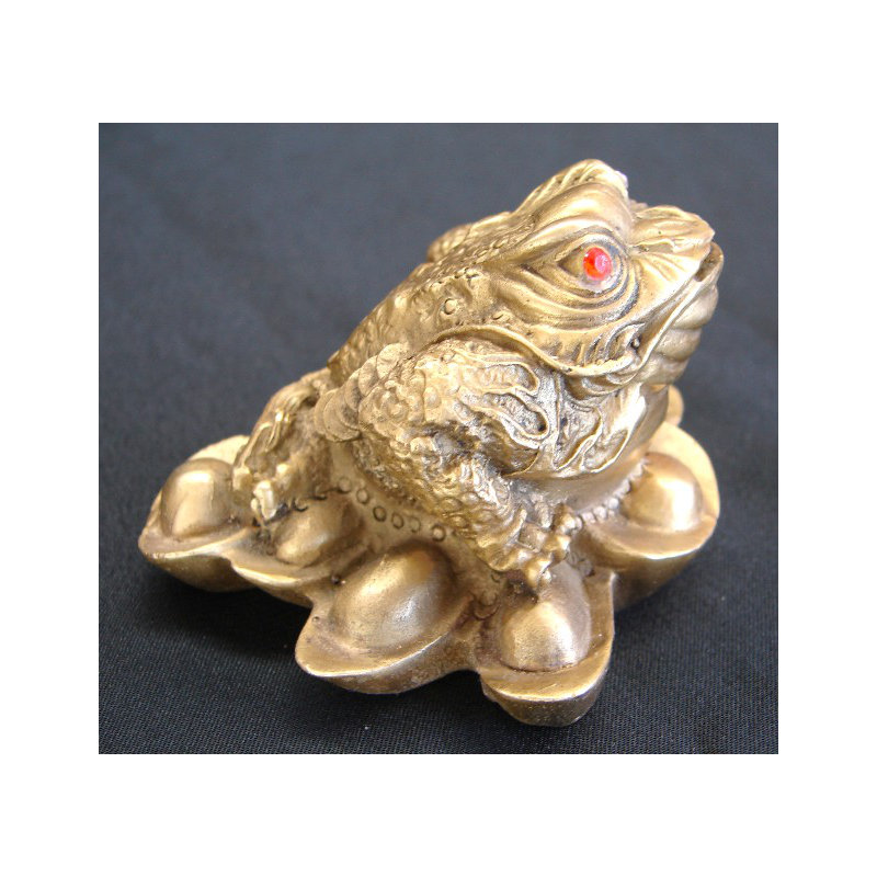 Figurine crapaud à 3 pattes