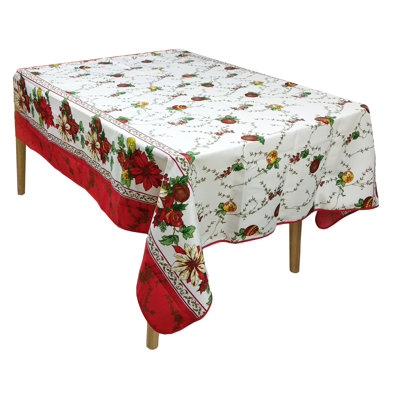 Nappe imperméable en polyester (60 x 104 po) - Noël