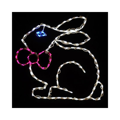 Easter Bunny with Bow Tie LED Display