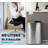 10.5 Gallons Stainless Steel Open Multi-Compartments Trash & Recycling Bin-49241112