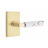 Select Round Passage (Hall & Closet) Door Lever with Rectangle Rosette
