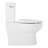 Lavrik Two-Piece Skirted Elongated Toilet with Reversible Tank - Brushed Nickel Handle-117795396