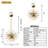 Glendal 6 - Light Iron Dimmable Sputnik Sphere Chandelier