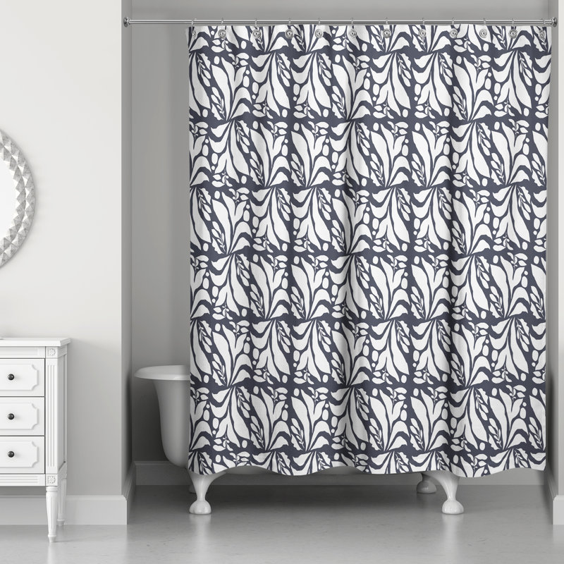 Rideau de douche Rozine, Bleu marine