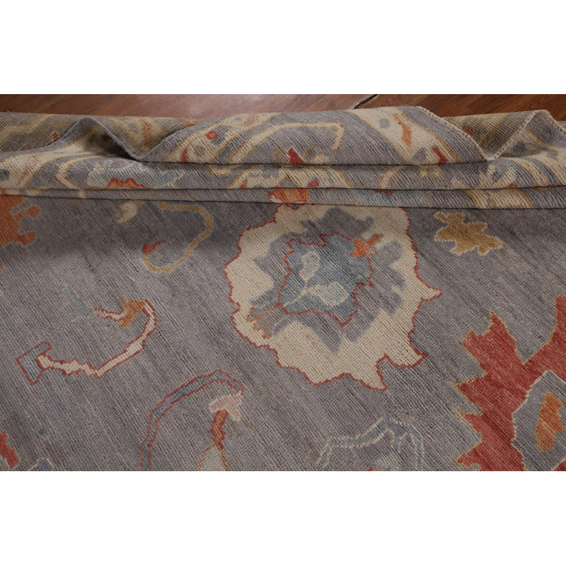 Tapis turc gris Oushak 9x12