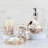 Creative Scents Milano Mother of Pearl 4 Piece Bathroom Accessories Set