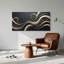 Ensemble de 1 tableau sur toile « Vagues musicales »-130023327-130023326