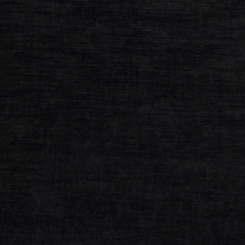 Bryaunna Chenille Fabric Upholstered Bench, Black Chenille Fabric / Natural Finish