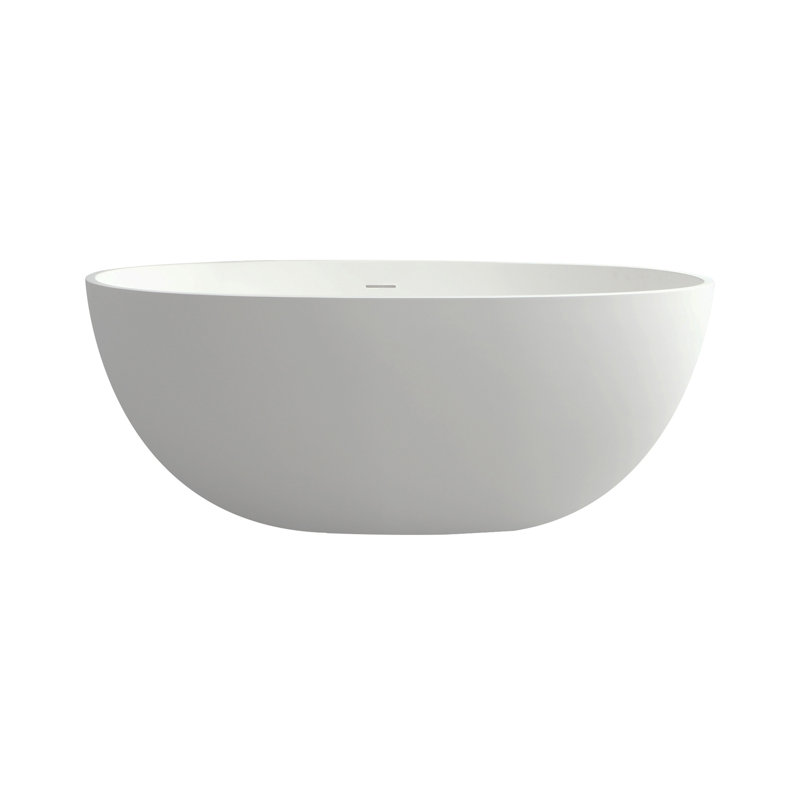 55" Solid Surface Soaking Bathtub
