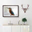 Graceful Kingfisher Bird in Abstract - Picture Frame Painting Print on MDF-55735113-55735121