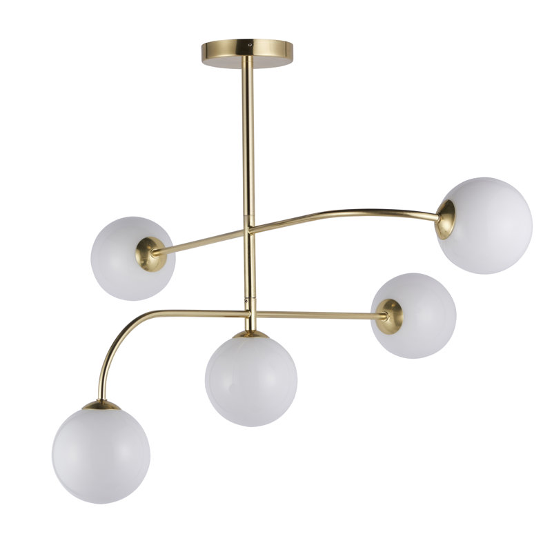 Aaliyah Glass Semi Flush Mount