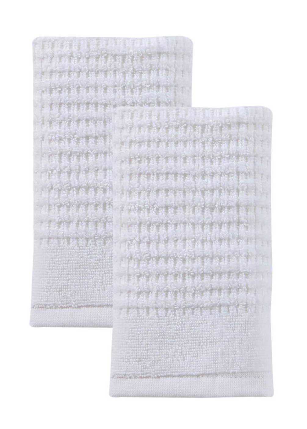 Earline 2-Piece Turkish Cotton Hand Towel Set, White