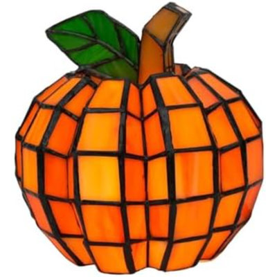 Stained Glass Pumpkin Lamp,Pumpkin Stained Glass Lamp,2025 Halloween Pumpkins Ornaments,Starry Night, Indoor Pumpkins Lantern Decorations For Home, Holiday, Party (1PC)