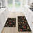 Mushroom Kitchen Mat Set of 2, Cushioned Anti-Fatigue Memory Foam