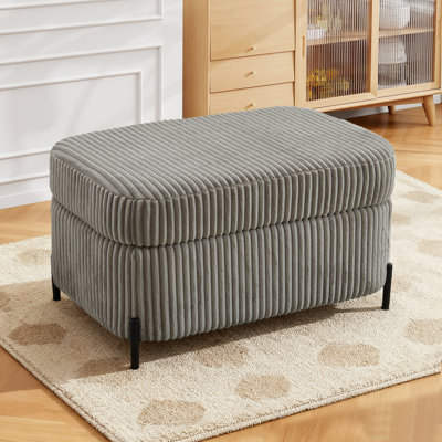 30" 2-in-1 Storage Ottoman With Reversible Seat Cushion Modern Coffee Table Suitable For Living Room, Bedroom, Small Space