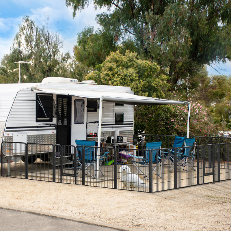 Pet Pen with 2 Doors & Automatic Locks, 80cm x 80cm