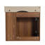 Meuble-lavabo mural 24 po avec lavabo en céramique blanche et porte à fermeture en douceur, emballage KD