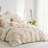 Nayoroom Rustic French Style Textured Flower Pinch Pleated Duvet Cover Set Solid Luxury Bedding Sets-1172858620-1172858623