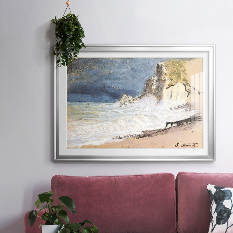 The Manneport, Etretat, Argent, H 15 po x l 21 po x P 1,5 po