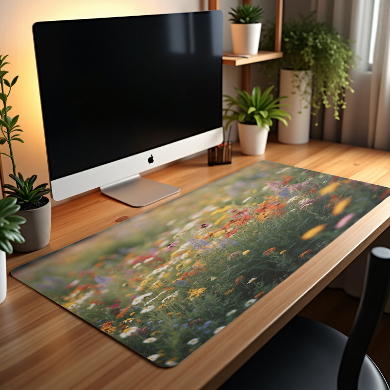 Polyester Desk Pad, 14.4x12.1