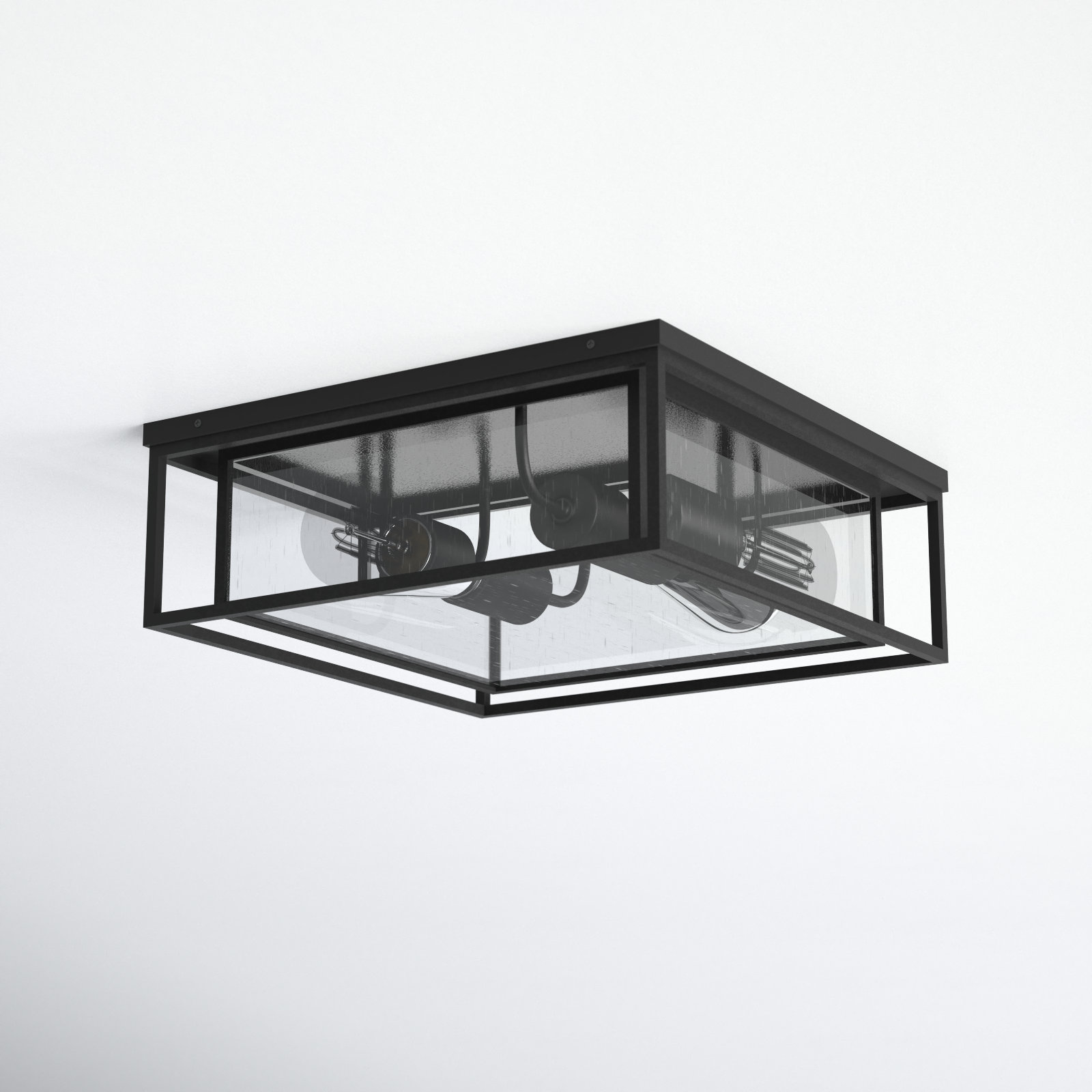 Kamba Seeded Square Outdoor Flush Mount