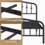 Metal Bed with Arched Headboard and Footboard-366297936-366383311