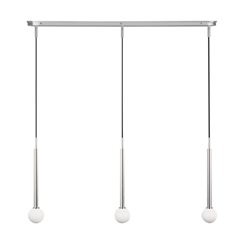 Nodes 3 - Light Chandelier, Polished Nickel