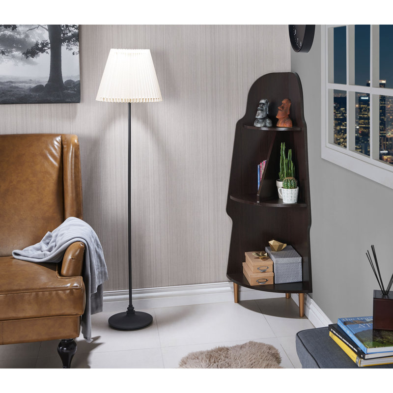 Everard Corner Bookcase, Espresso