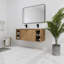 Meuble-lavabo double mural avec plateau en gel 47,60 po Maddan