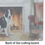 Karelian Bear Dog Cozy Christmas Glass Cutting Board Large