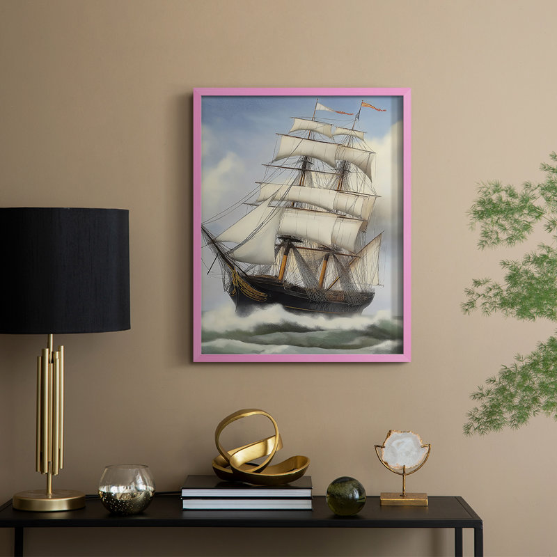 "NAUTICAL Series Lxxi", H 15 po x l 12 po, Rose