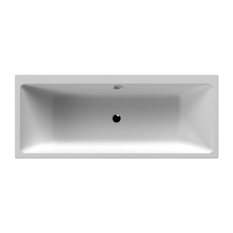 Asselby x Soaking Acrylic Bathtub, 40cm H x 75cm W x 170cm L