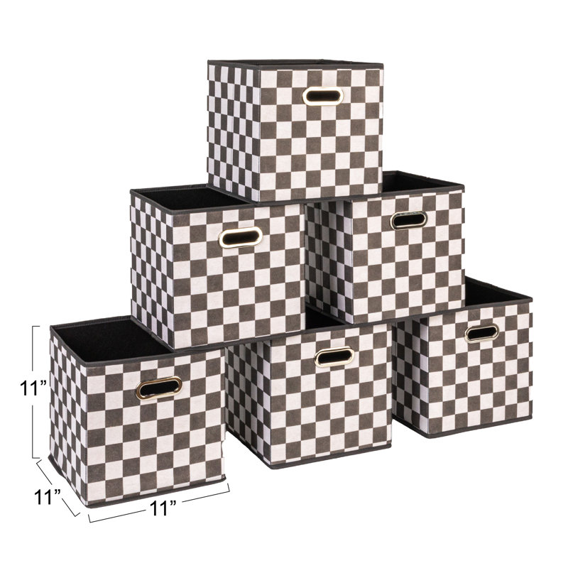Wayfair Basics® Open Fabric Storage Bin Set