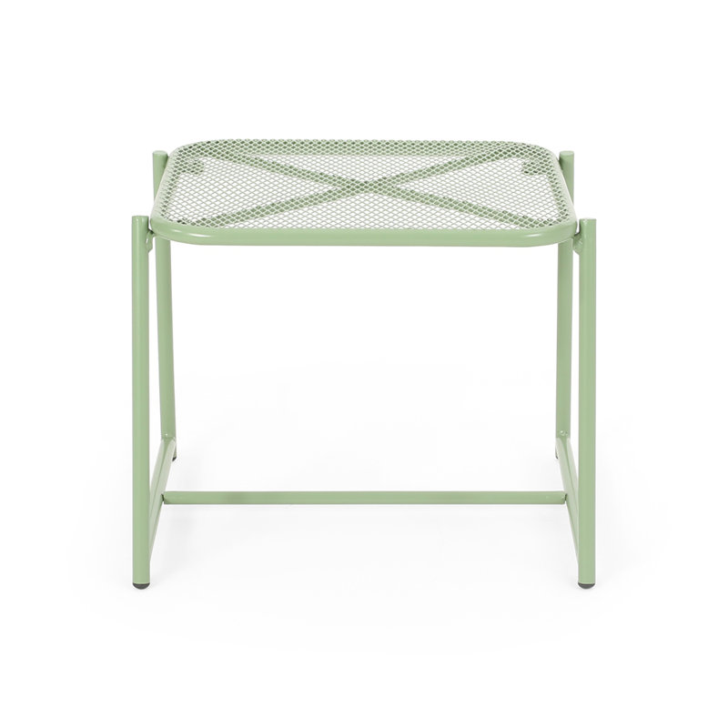 Table d'appoint Modern, Vert, H 16,25 po x l 19,5 po x P 18 po