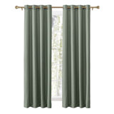 Cedarpoint Elegant Striped Design Grommet Room Darkening Curtain Panel