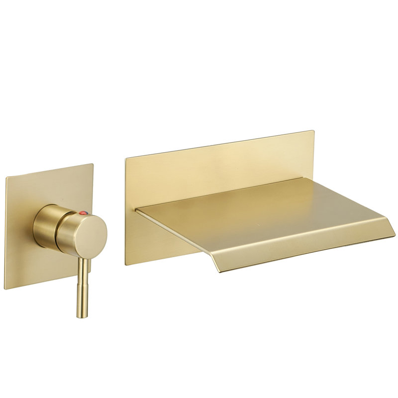 Single-handle Bathroom Faucet, Brushed Gold