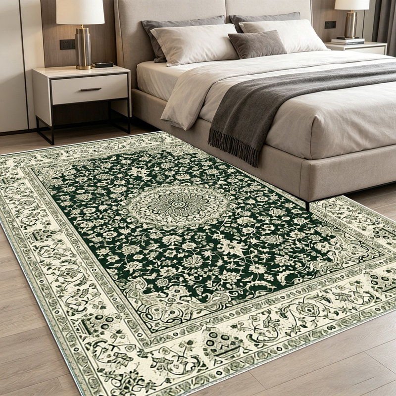 Vintage Persian pattern carpet, soft and easy to clean, suitable for living room, bedroom, dining room, study room, and other indoor decoration carpets for multiple scenes