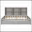 Bed With Side Bookcase, Drawers