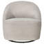 Fauteuil d'appoint pivotant Leon Chenille beige-133277213