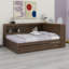 Lit de jour avec tablettes de rangement, USB, DEL et lit gigogne-1855126636
