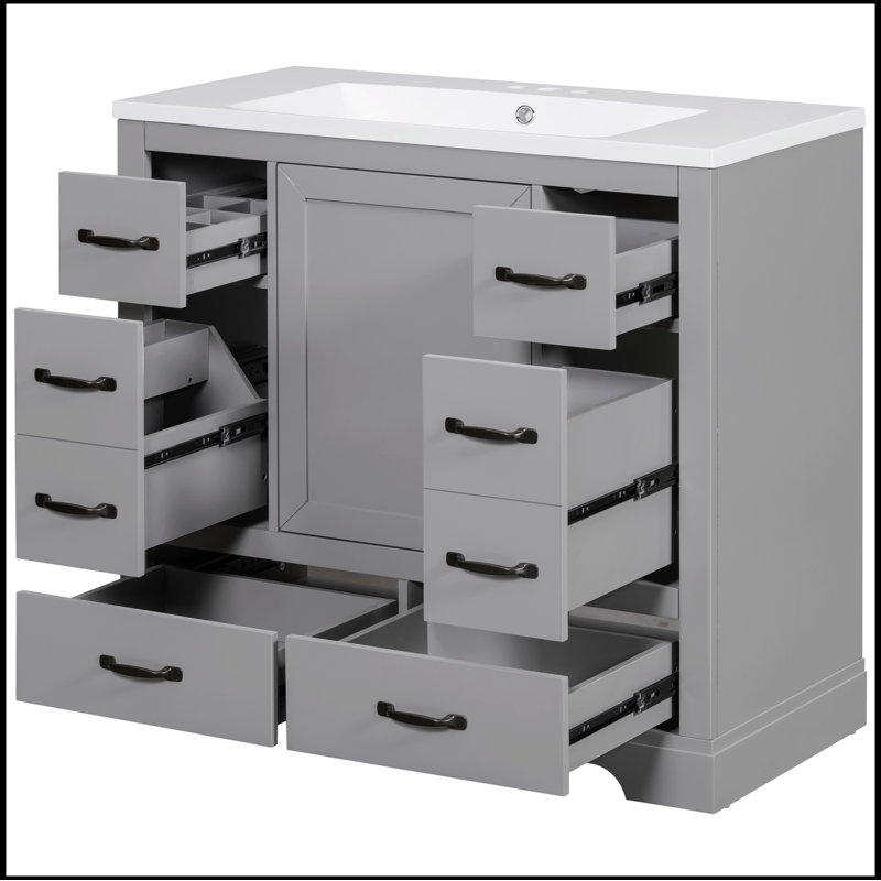 Ensemble de meuble-lavabo simple 36 po avec plateau Sarabella