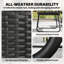 Outsunny 4 Piece Rattan Garden Furniture Set with Loveseat-1283885850