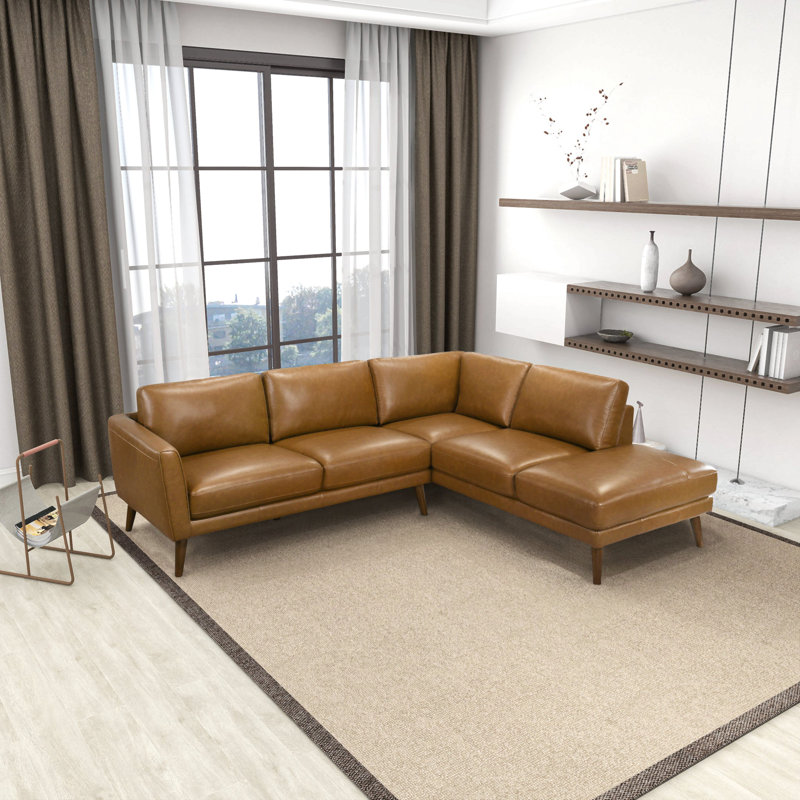 Canapé modulaire en cuir Benson
